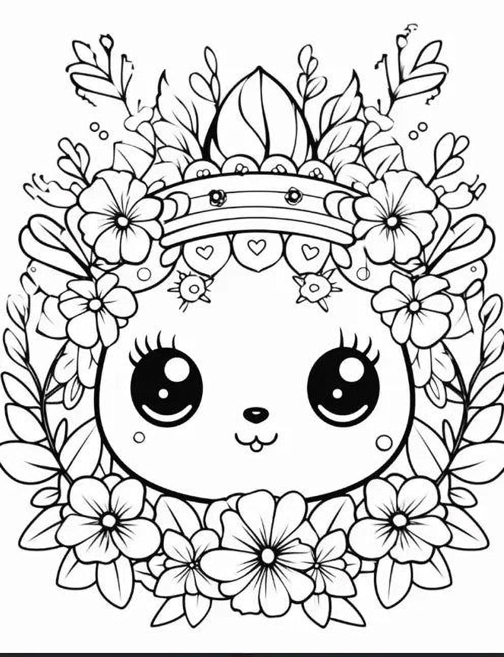 Kawaii Coloring Pages - Cute Animal Coloring & Easy Designs for Kids - Mashiro's Mashup