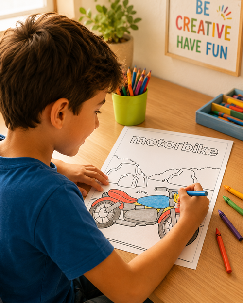 26 Vehicles Coloring Pages Printable PDF, Vehicle Coloring Book for Kids, Cars Trucks Motorbike Coloring Sheets, Instant Download - Mashiro's Mashup