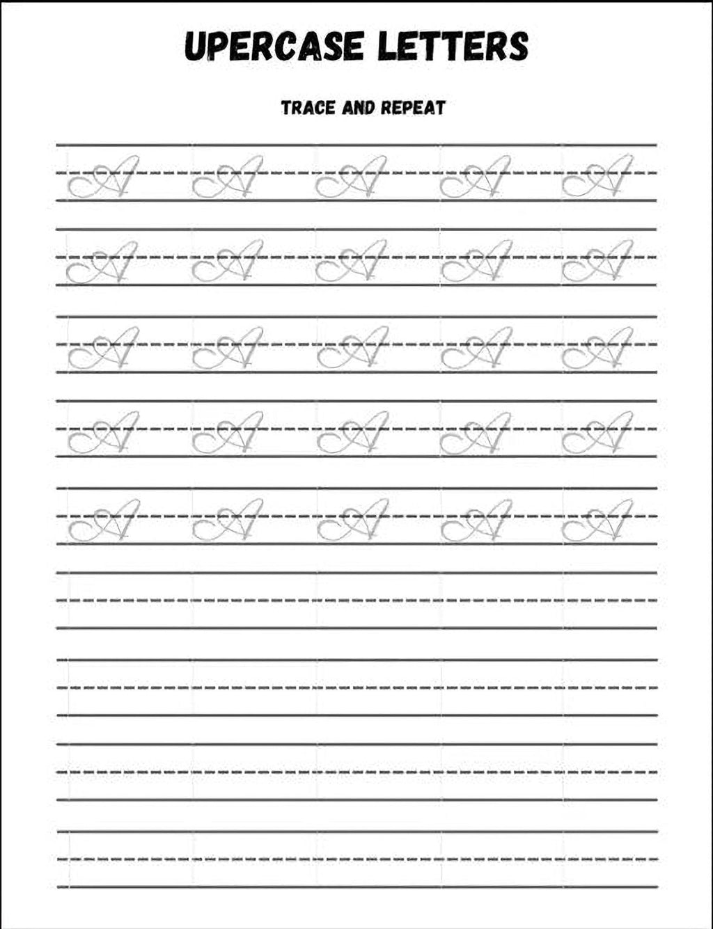 Handwriting Tracing Pack – Letter Formation Guide & Pen Control Worksheets PDF - Mashiro's Mashup