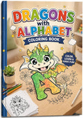 Dragon Alphabet Coloring - Educational Numbers & Printable Fantasy Learning Pages - Mashiro's Mashup