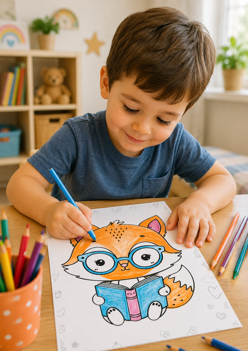 52 Cozy Animal Coloring Pages Printable PDF, Cute Animal Coloring Book for Kids, Kawaii Animals, Instant Download - Mashiro's Mashup