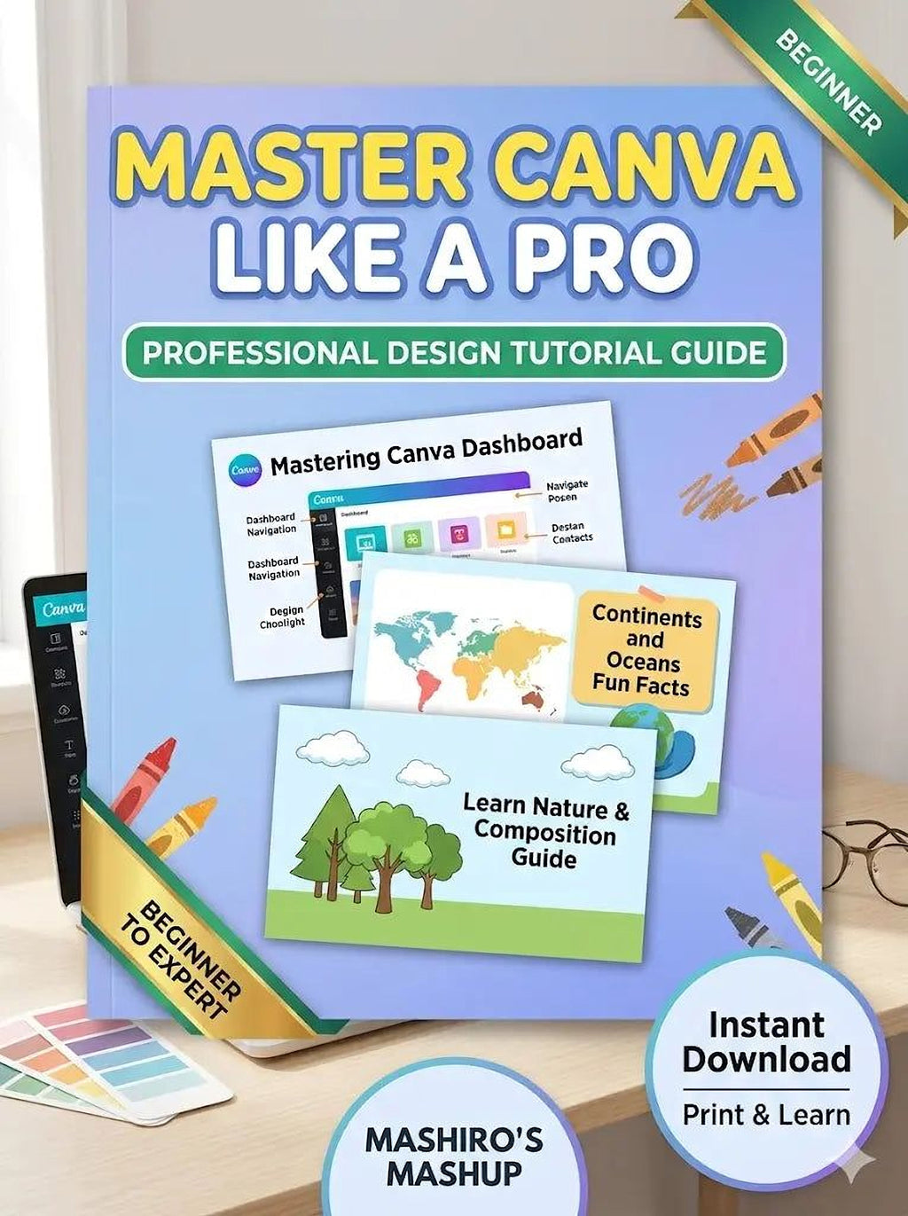 Canva Design Tutorial – Printable PDF Guide for Beginner Digital Design - Mashiro's Mashup