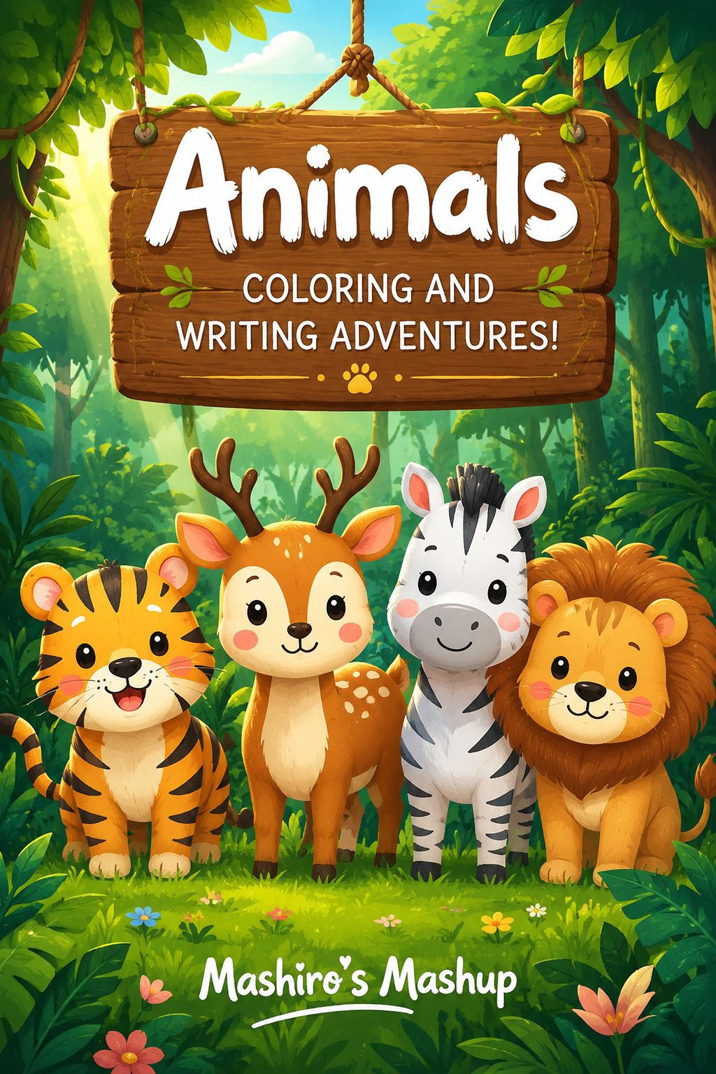 Animal Handwriting Practice - Printable Alphabet Workbook & Coloring Pages PDF - Mashiro's Mashup
