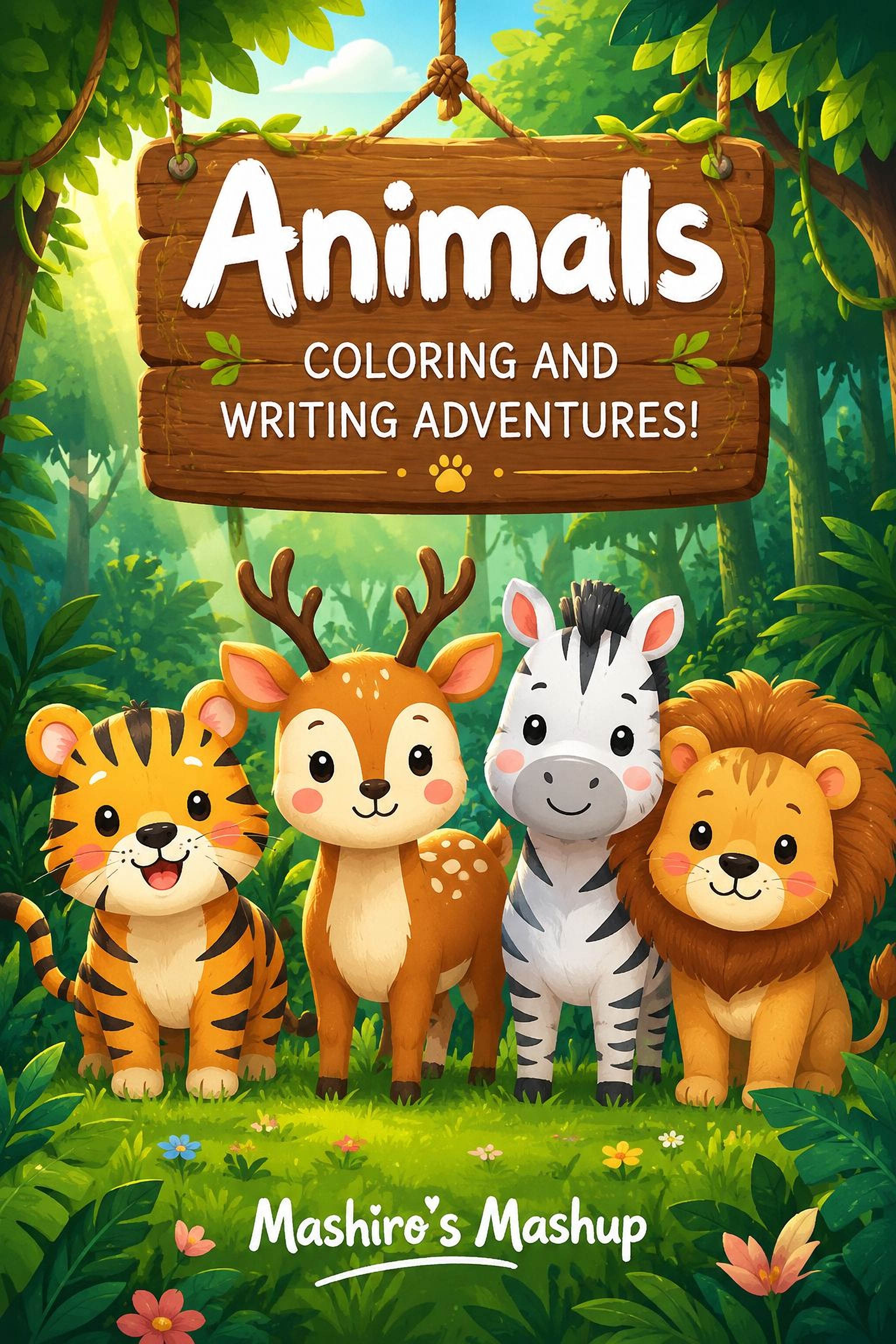 Animal Handwriting Practice - Printable Alphabet Workbook & Coloring Pages PDF - Mashiro's Mashup