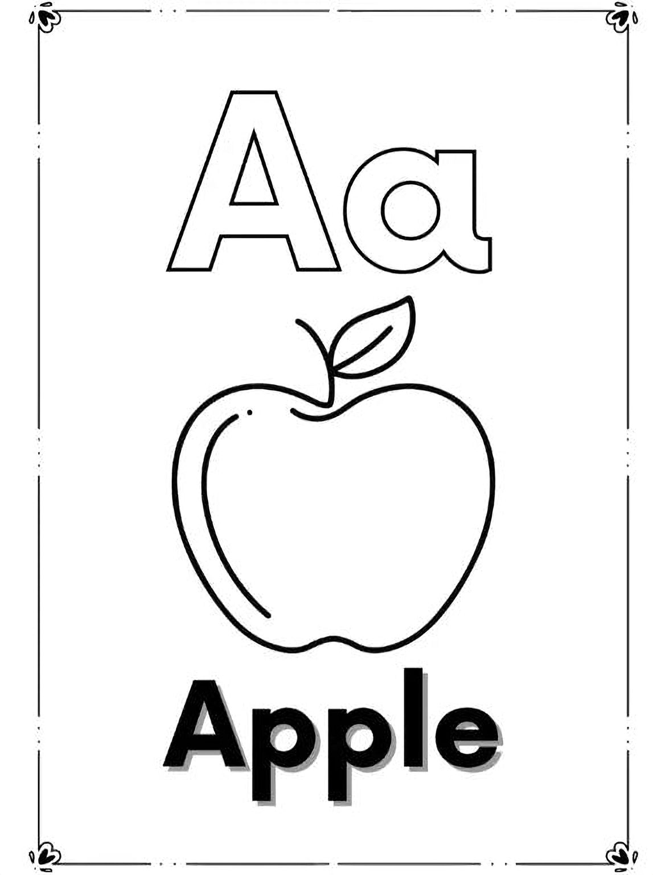 Alphabet Coloring Pages - Printable A-Z Sheets for Toddler Letter Recognition Activity - Mashiro's Mashup
