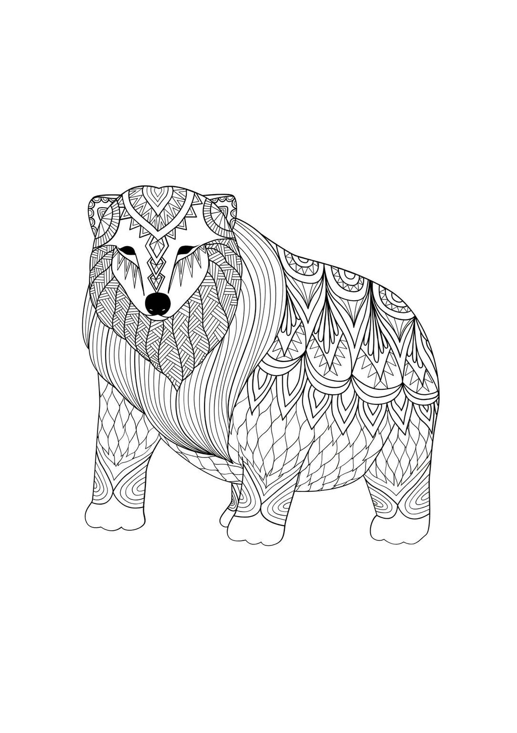Animal Coloring Pages Printable PDF - Detailed Designs for Kids & Adults | Stress Relief - Mashiro's Mashup