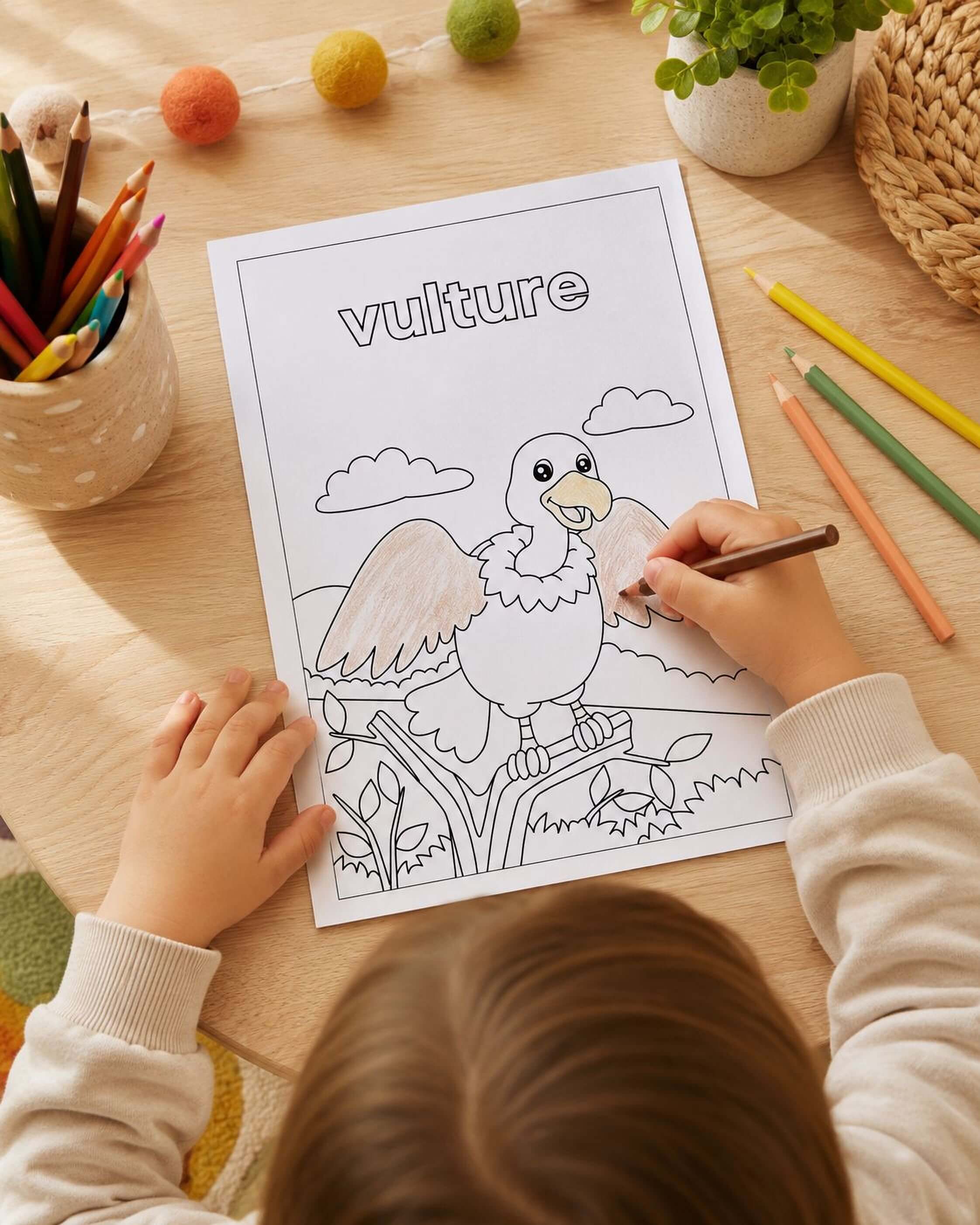 Animal Habitats Coloring Pages - Printable PDF Kids Animal Coloring Book, Learn Animals Homes - Mashiro's Mashup