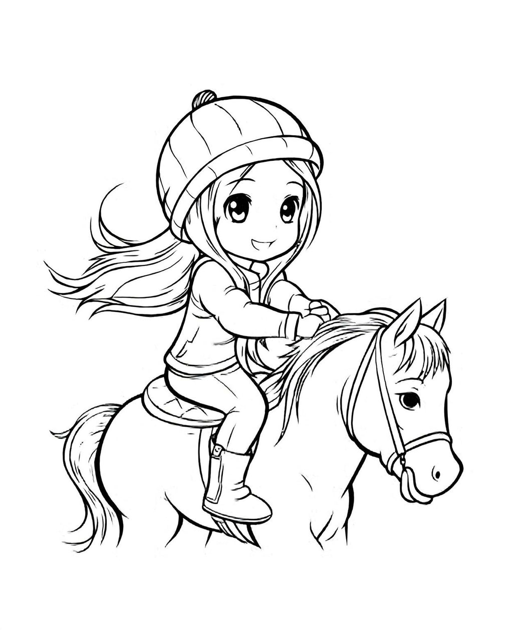Cute Anime Coloring Pages – 57 Original Chibi Characters Printable PDF Book - Mashiro's Mashup