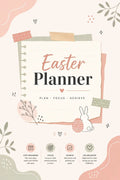 Easter Planner Notebook - Pastel Digital Planner for Daily Notes & Goal Tracking - Mashiro's Mashup