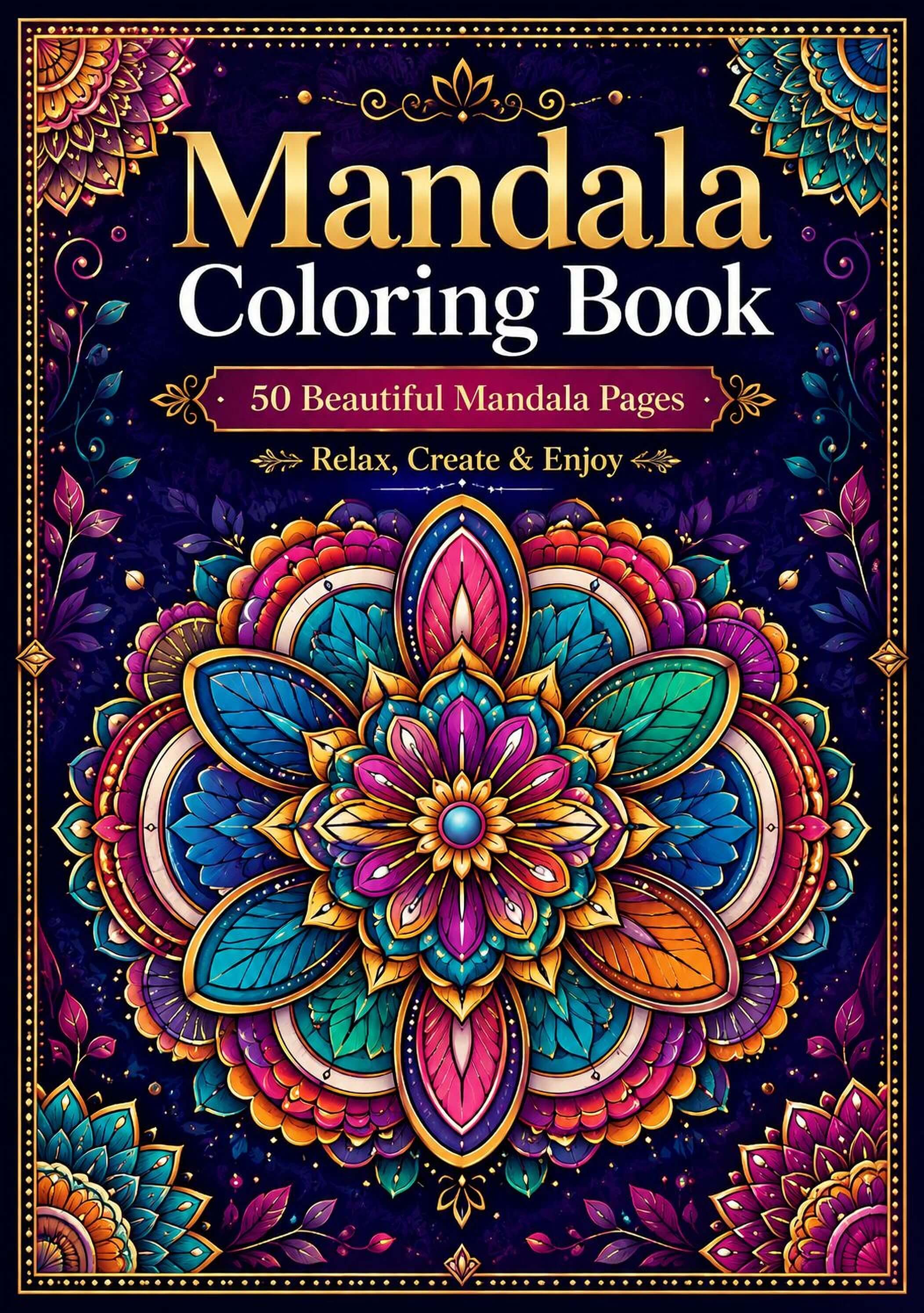Mandalas à colorier-50 coloriages à imprimer en PDF | Art anti-stress et relaxant - Mashiro's Mashup