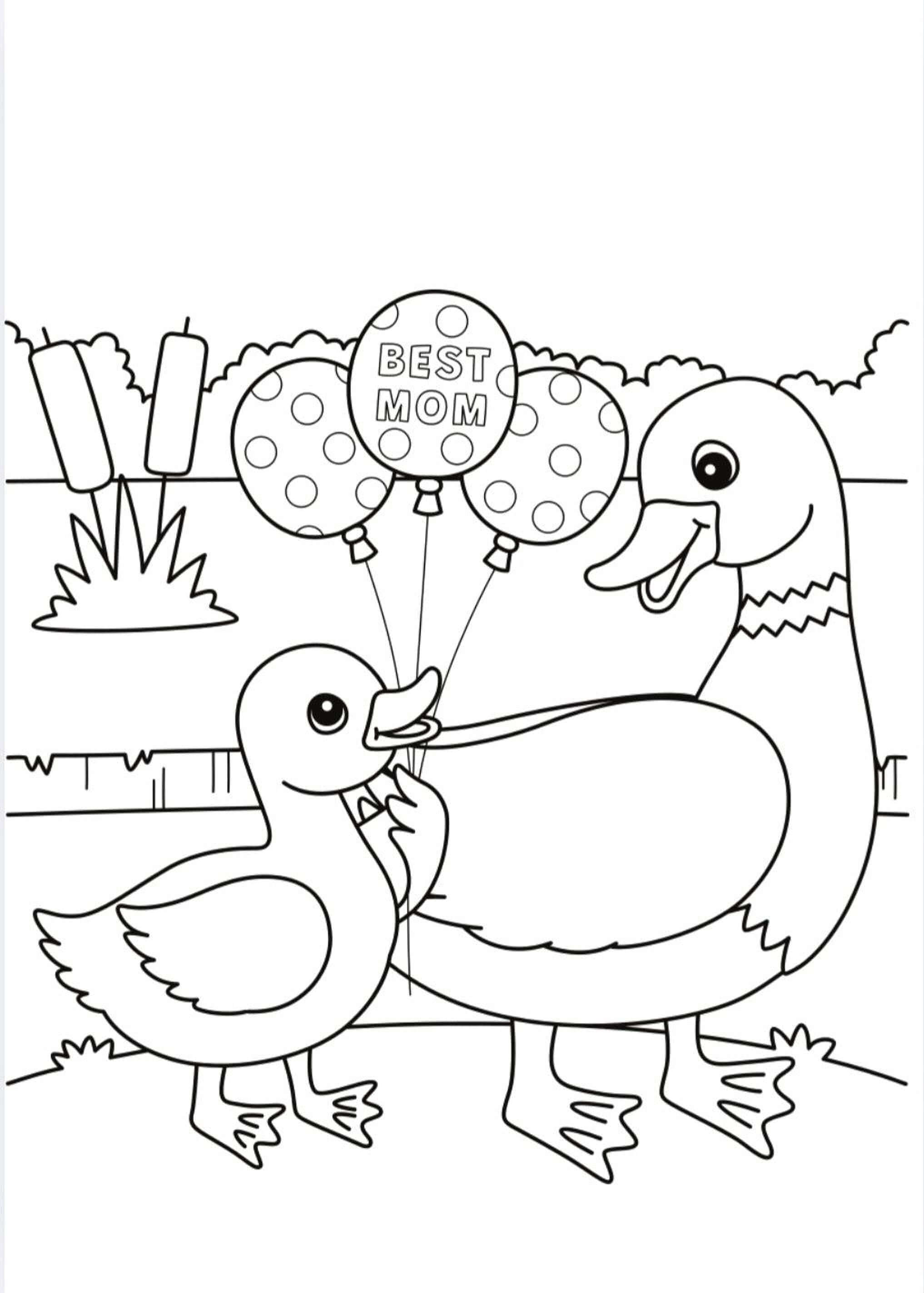 Mother’s Day Coloring Book – Printable Kids Coloring Pages, Gift for Mom - Mashiro's Mashup