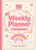 Pink Kawaii Planner - Cute Weekly Organizer & Printable Planner PDF Download - Mashiro's Mashup
