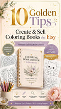 Printable Coloring Books Guide – 10 Golden Tips for Etsy SEO & Listing Images PDF - Mashiro's Mashup