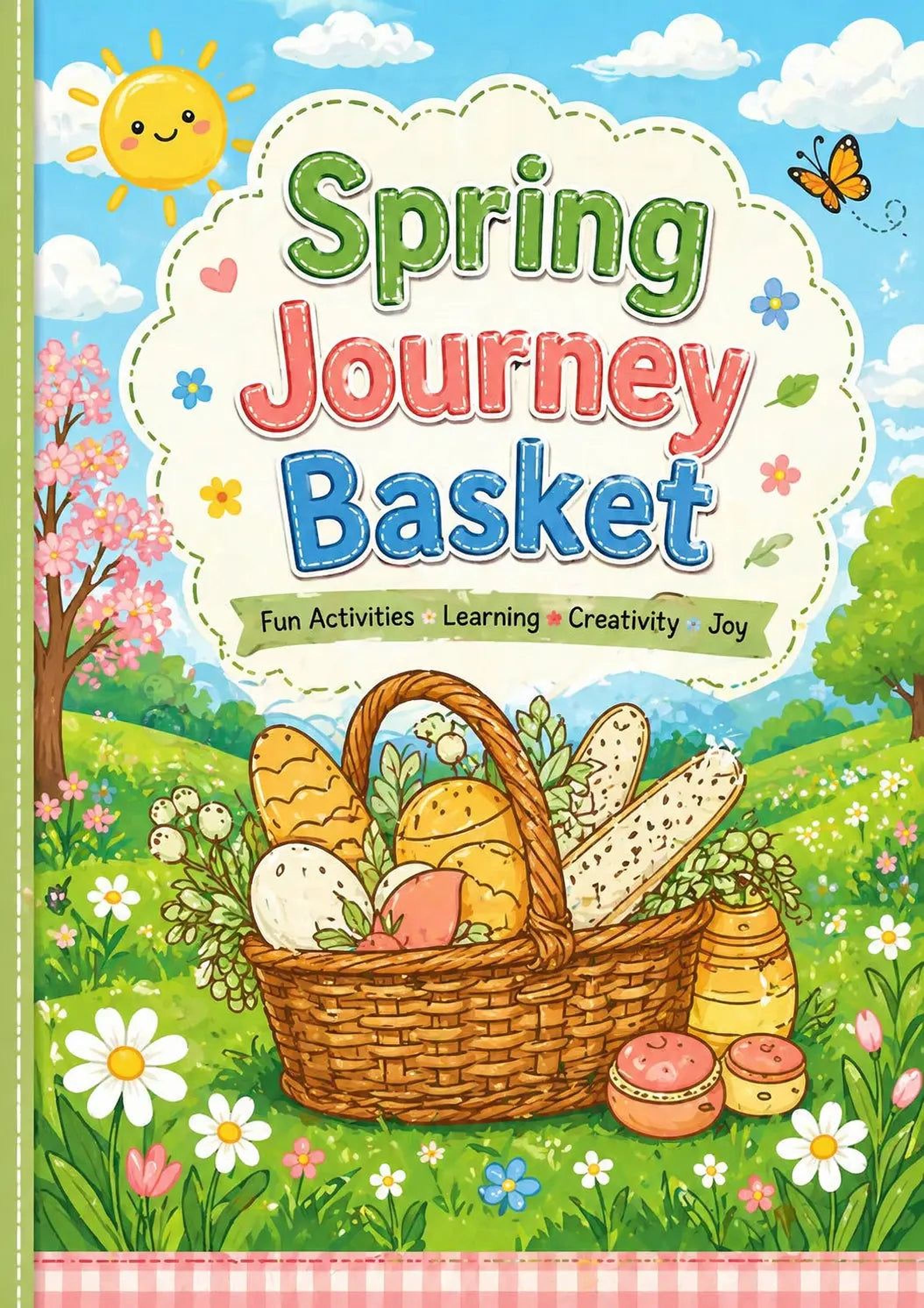 Spring Picnic Coloring Pages - Printable PDF Kids Coloring Sheets & Crafts - Mashiro's Mashup