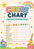 Kids Chore Chart - Daily Chore Tracker & Weekly Task Chart Printable PDF - Mashiro's Mashup