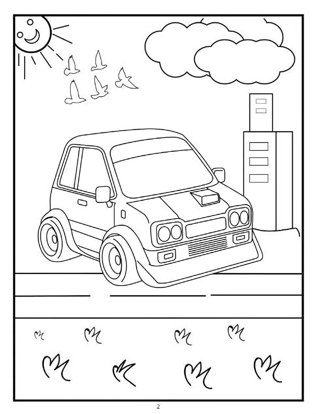 Vehicle Coloring Pages - Printable Kids Sheets | Cars, Trucks & Planes Digital Download - Mashiro's Mashup