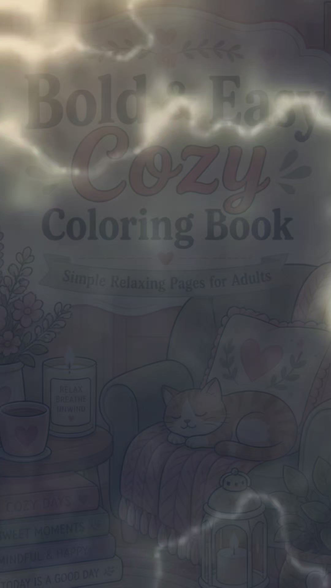 Floral Coloring Book – Easy Flower Designs | Printable Relaxation Pages